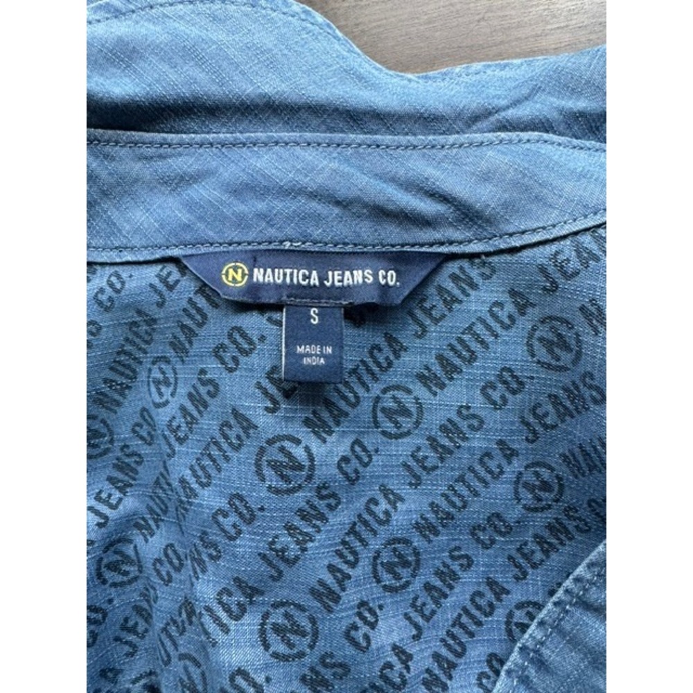 NWT Nautica Chambray Shirt Women's S Tencel Cotton Denim Button Up - Picture 4 of 13